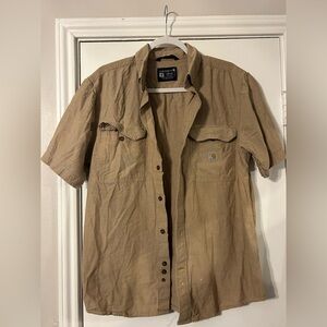 Men’s Carhartt short sleeve button up. Size medium